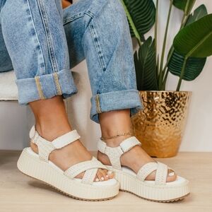 Corkys White Total Catch Sandals